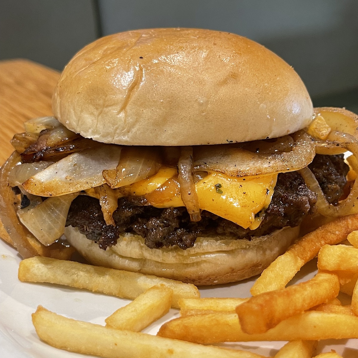 Cheeseburger from Latin Cafe 2000 in Miami, Florida