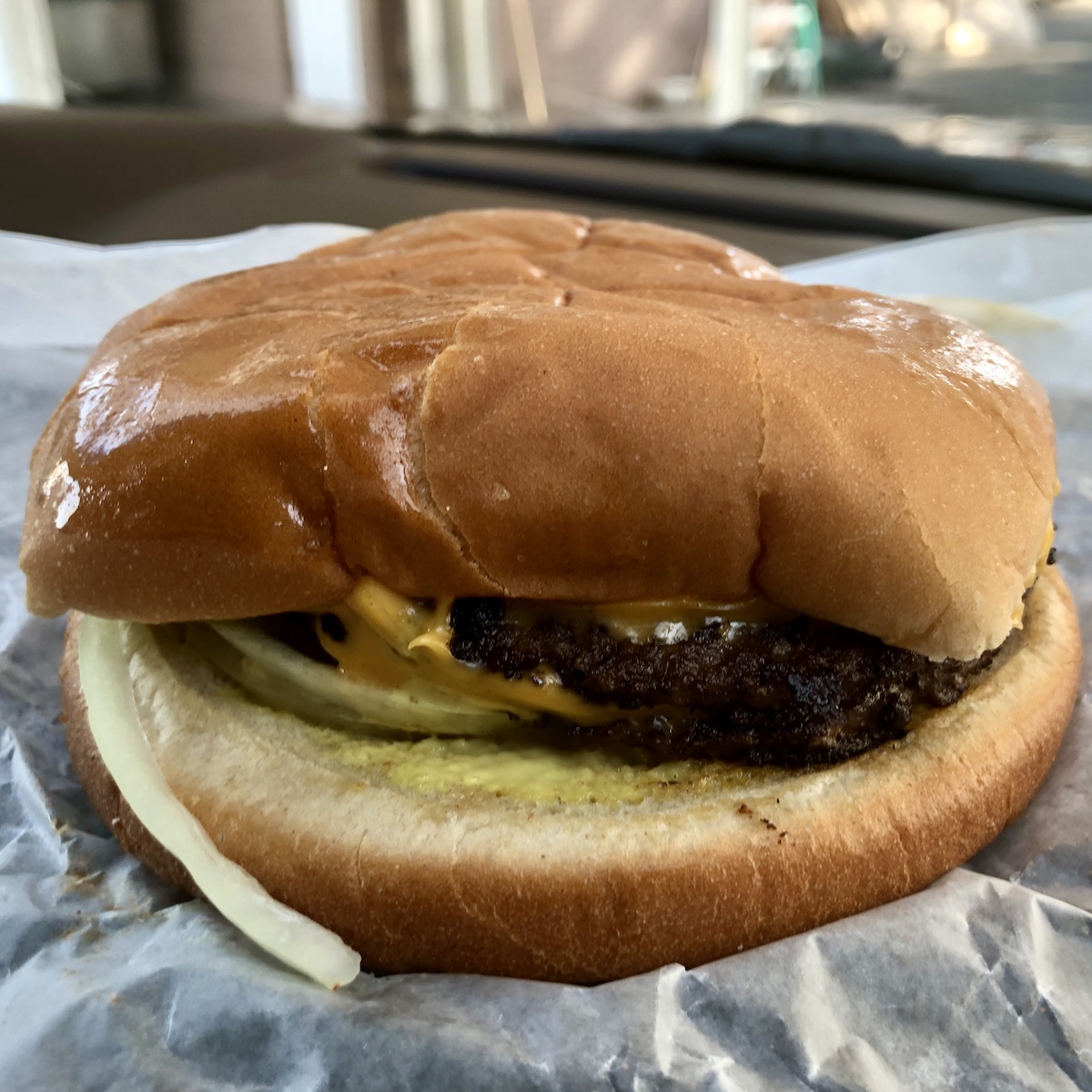 Double Cheeseburger from John's Drive in Fort Meade, Florida