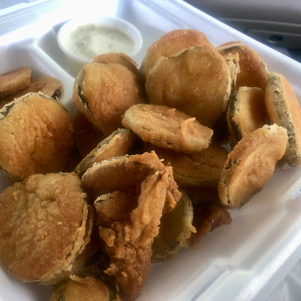 Fried Pickles from Mike's Drive-In in Bartow, Florida