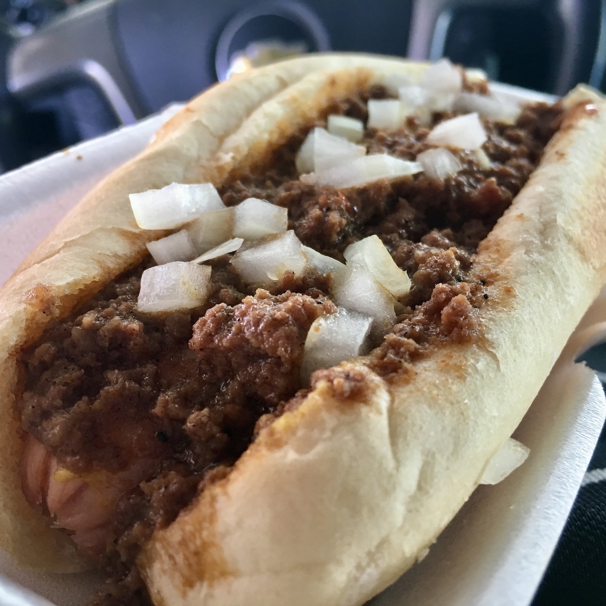 Coney Dog from Moonlight Drive-In in Titusville, Florida 