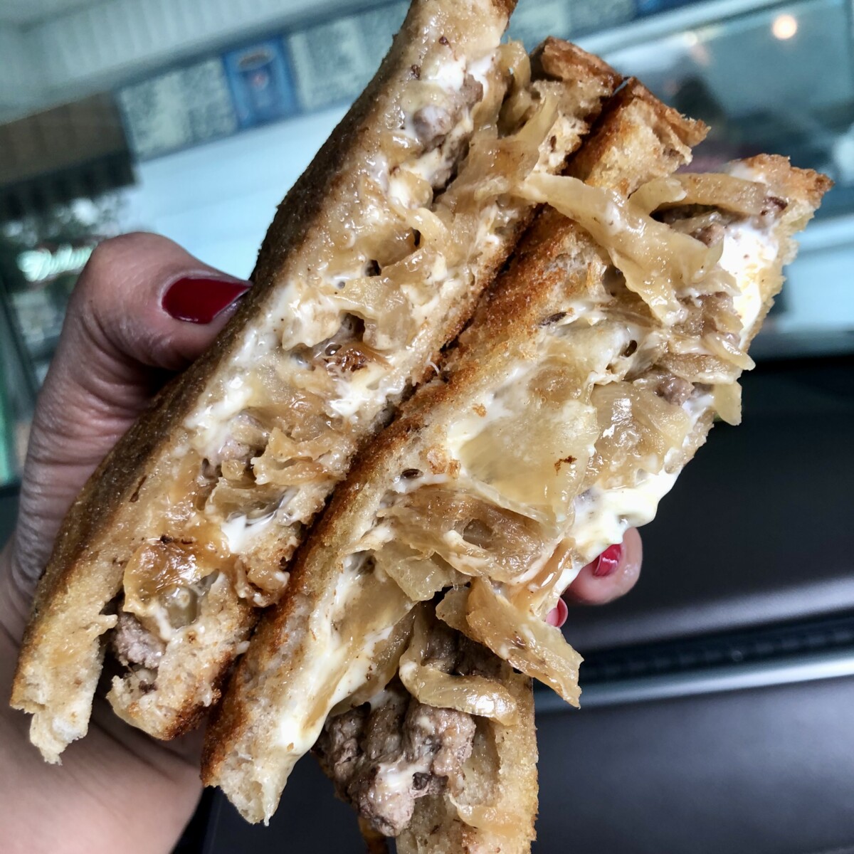 Patty Melt from Pappa's Drive-In at New Smyrna Beach, Florida